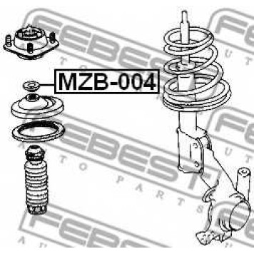 Подшипник опоры стойки амортизатора FEBEST MZB-004-1
