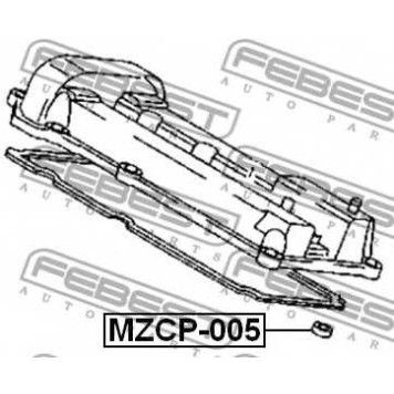 Уплотнительное кольцо, шахта свечи FEBEST MZCP-005-1