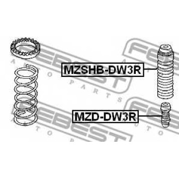 Амортизатор задний <b>FEBEST MZD-DW3R</b>-1