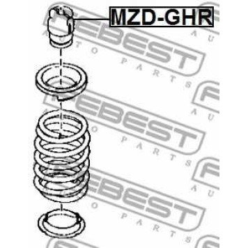 Амортизатор задний <b>FEBEST MZD-GHR</b>-1