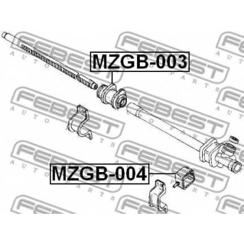 Подвеска рулевого управления FEBEST MZGB-003-1