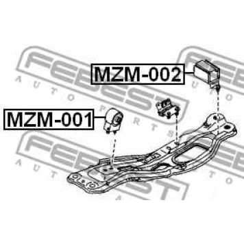 Подвеска двигателя FEBEST MZM-001-1