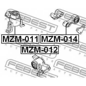 Подвеска двигателя FEBEST MZM-011-1