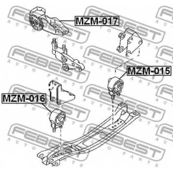 Подвеска двигателя FEBEST MZM-016-1