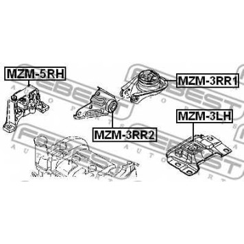Подвеска двигателя FEBEST MZM-5RH-1