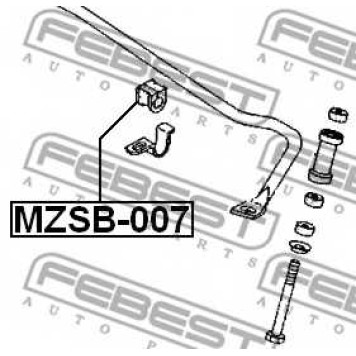 Опора стабилизатора FEBEST MZSB-007-1