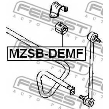 Опора стабилизатора FEBEST MZSB-DEMF-1