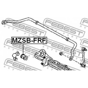Опора стабилизатора FEBEST MZSB-FRF-1