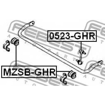 Опора стабилизатора FEBEST MZSB-GHR-1