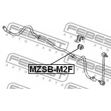 Опора стабилизатора FEBEST MZSB-M2F-1