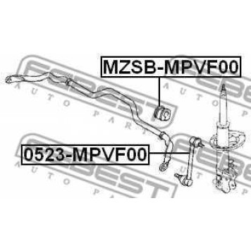Опора стабилизатора FEBEST MZSB-MPVF00-1