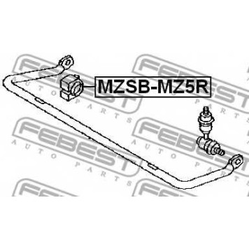 Опора стабилизатора FEBEST MZSB-MZ5R-1