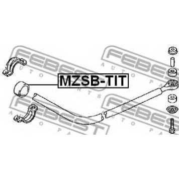 Опора стабилизатора FEBEST MZSB-TIT-1