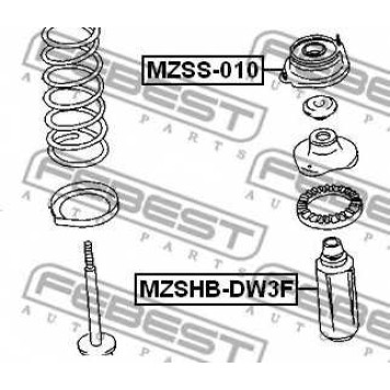 Пыльник амортизатора FEBEST MZSHB-DW3F-1