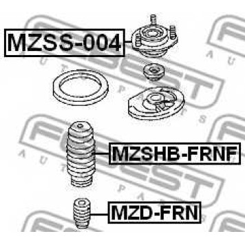 Подвеска амортизатора FEBEST MZSS-004-1