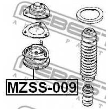 Подвеска амортизатора FEBEST MZSS-009-1