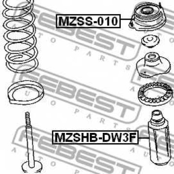 Подвеска амортизатора FEBEST MZSS-010-1