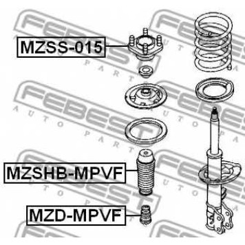 Подвеска амортизатора FEBEST MZSS-015-1