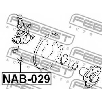 Втулка рычага колесной подвески FEBEST NAB-029-1