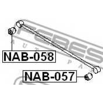 Подвеска рычага независимой подвески колеса FEBEST NAB-058-1