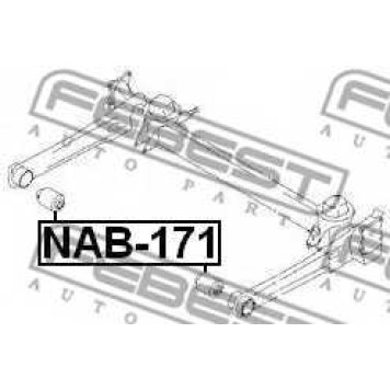 Втулка балки моста FEBEST NAB-171-1