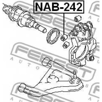 Втулка рычага колесной подвески FEBEST NAB-242-1