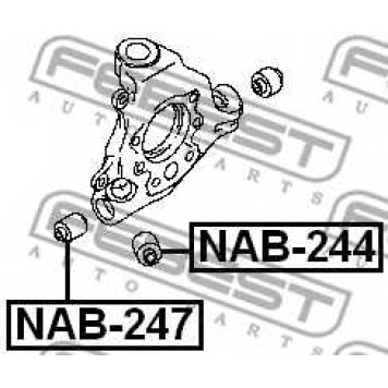 Втулка рычага колесной подвески FEBEST NAB-247-1