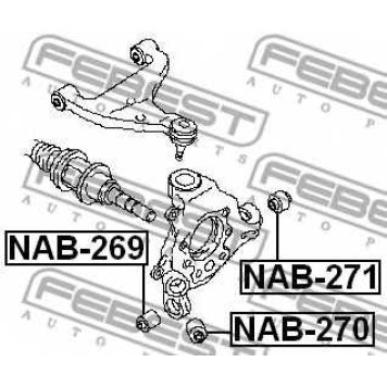 Втулка рычага колесной подвески FEBEST NAB-269-1