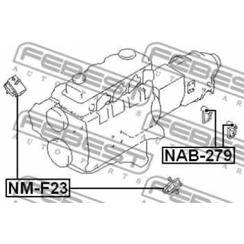 Подвеска двигателя FEBEST NAB-279-1