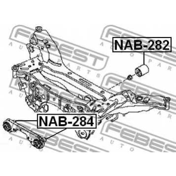 Опора, дифференциал FEBEST NAB-282-1