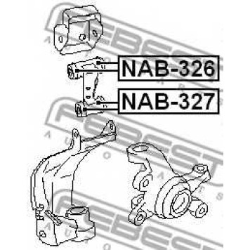 Подвеска рычага независимой подвески колеса FEBEST NAB-327-1