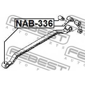 Втулка листовой рессоры FEBEST NAB-336-1