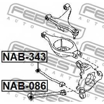 Подвеска рычага независимой подвески колеса FEBEST NAB-343-1