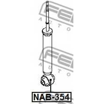 Втулка, амортизатор FEBEST NAB-354-1