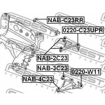 Подвеска рычага независимой подвески колеса FEBEST NAB-3C23-1