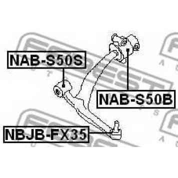 Подвеска рычага независимой подвески колеса FEBEST NAB-S50B-1