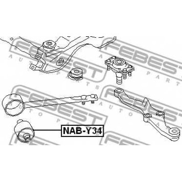 Подвеска рычага независимой подвески колеса FEBEST NAB-Y34-1