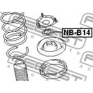 Подшипник опоры стойки амортизатора FEBEST NB-B14-1
