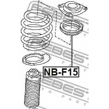 Подшипник опоры стойки амортизатора FEBEST NB-F15-1