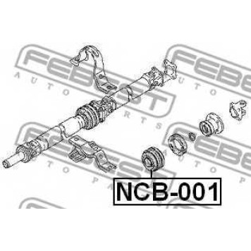 Подшипник, промежуточный подшипник карданного вала FEBEST NCB-001-1