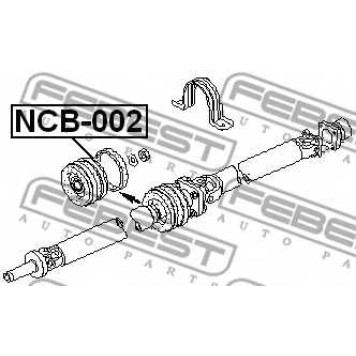 Подшипник, промежуточный подшипник карданного вала FEBEST NCB-002-1