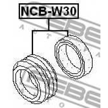 Подшипник, промежуточный подшипник карданного вала FEBEST NCB-W30-1
