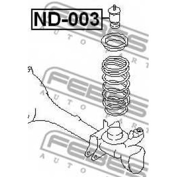 Амортизатор передний для NISSAN PATROL GR(GR,Y60,Y61), PATROL <b>FEBEST ND-003</b>-1