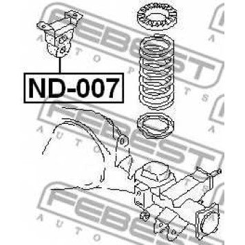 Амортизатор задний для NISSAN NAVARA(D21), PICK UP(D21), TERRANO(R20,WD21) <b>FEBEST ND-007</b>-1
