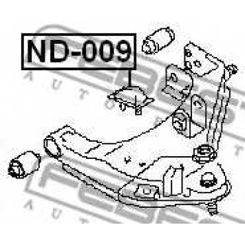 Амортизатор передний для NISSAN NAVARA(D21,D22), PICK UP(720,D21,D22), PICKUP / NP300 PICKUP(D22), TERRANO(R20,WD21) <b>FEBEST ND-009</b>-1