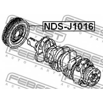 Ременный шкив коленвала FEBEST NDS-J1016-1