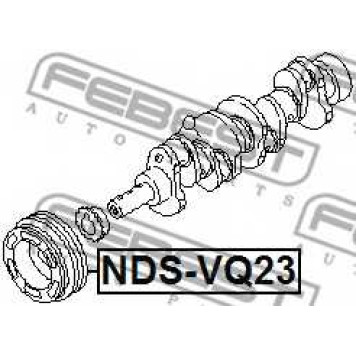 Ременный шкив коленвала FEBEST NDS-VQ23-1