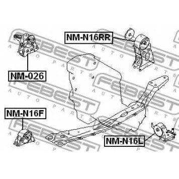 Подвеска двигателя FEBEST NM-026-1
