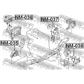 Подвеска двигателя FEBEST NM-035-1