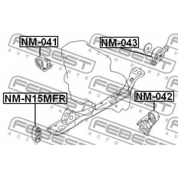 Подвеска двигателя FEBEST NM-041-1